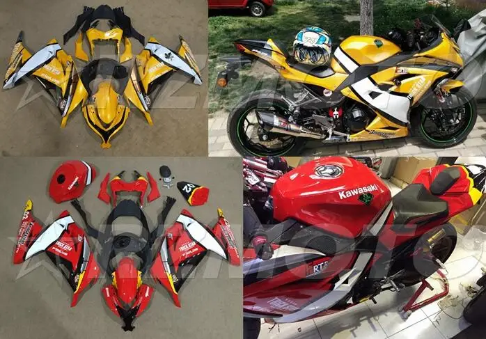 ABS мотоцикл обтекатель подходит для kawasaki Ninja ZX6R 599 636 2005 2006 кузов литья под давлением ACEKITS Магазин № 0177
