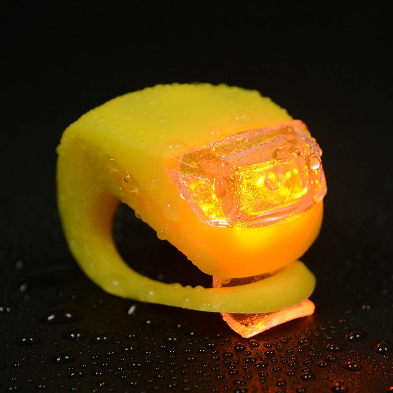 Bicycle Front Light Silicone LED Head Front Rear Wheel Bike Light Waterproof Cycling With Battery Bicycle Accessories Bike Lamp (18)