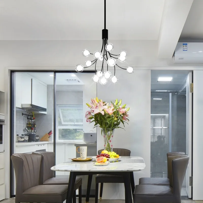 

2019 New Style Northern European-Style Lamps Post-modern Simple Living Room Lights Creative Bar Counter Molecular Beanstalk Bedr
