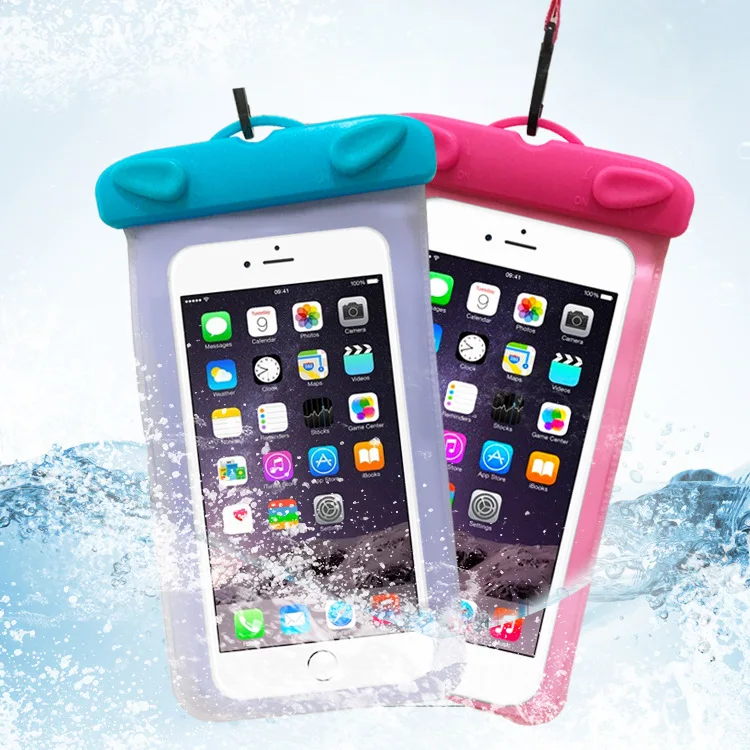 

Manufacturers Direct Selling-Touch Screen Waterproof PVC Mobile Phone Case Swimming Rafting Transparent Camera Waterproof Cover