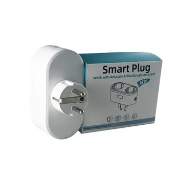 

Multi-Function Wifi Double Plug Smart Socket Mobile Phone Remote Control Socket Home Intelligent Socket