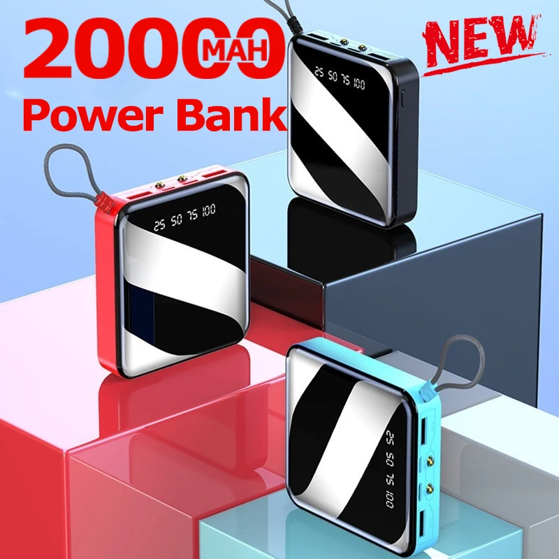  20000mAh мини панель солнечных батарей Мощность Bank внешняя Батарея цифровой Дисплей с 2 портами (стандарт Портативный двойной светодиодно…