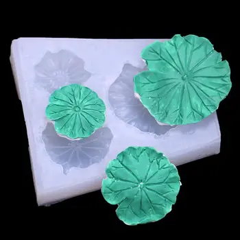 

DIY Crystal Epoxy Resin Mold Lotus Fish Lotus Leaf Crafts Casting Silicone Mould