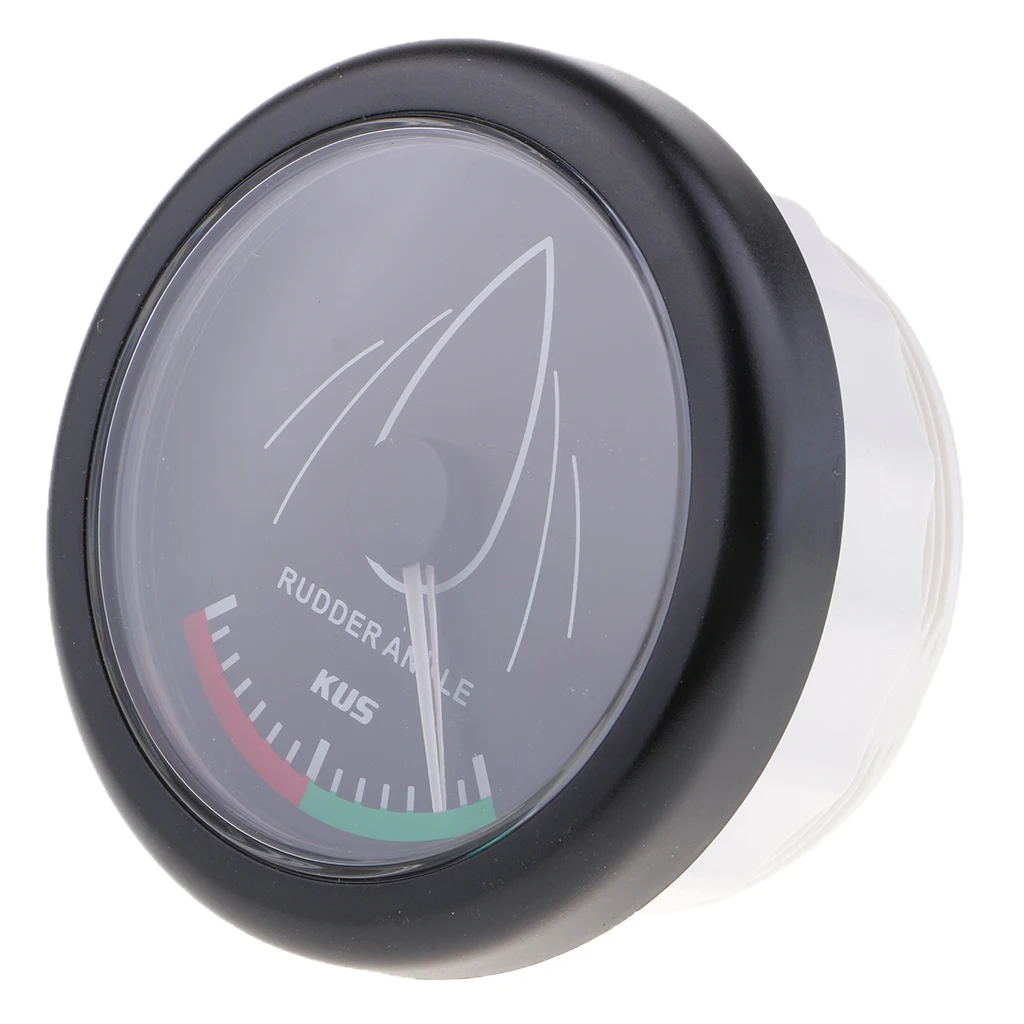 

Boat Marine Waterproof Rudder Angle Indicator Gauge LED Backlight 0-190ohm 52mm 2 Inch Black Face