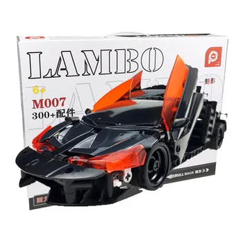 

300 Pcs 2020 New Puzzle Diy Assemble Car kids boys Diecast Model Car Toy Vehicles Building Blocks Brick For Children Gifts