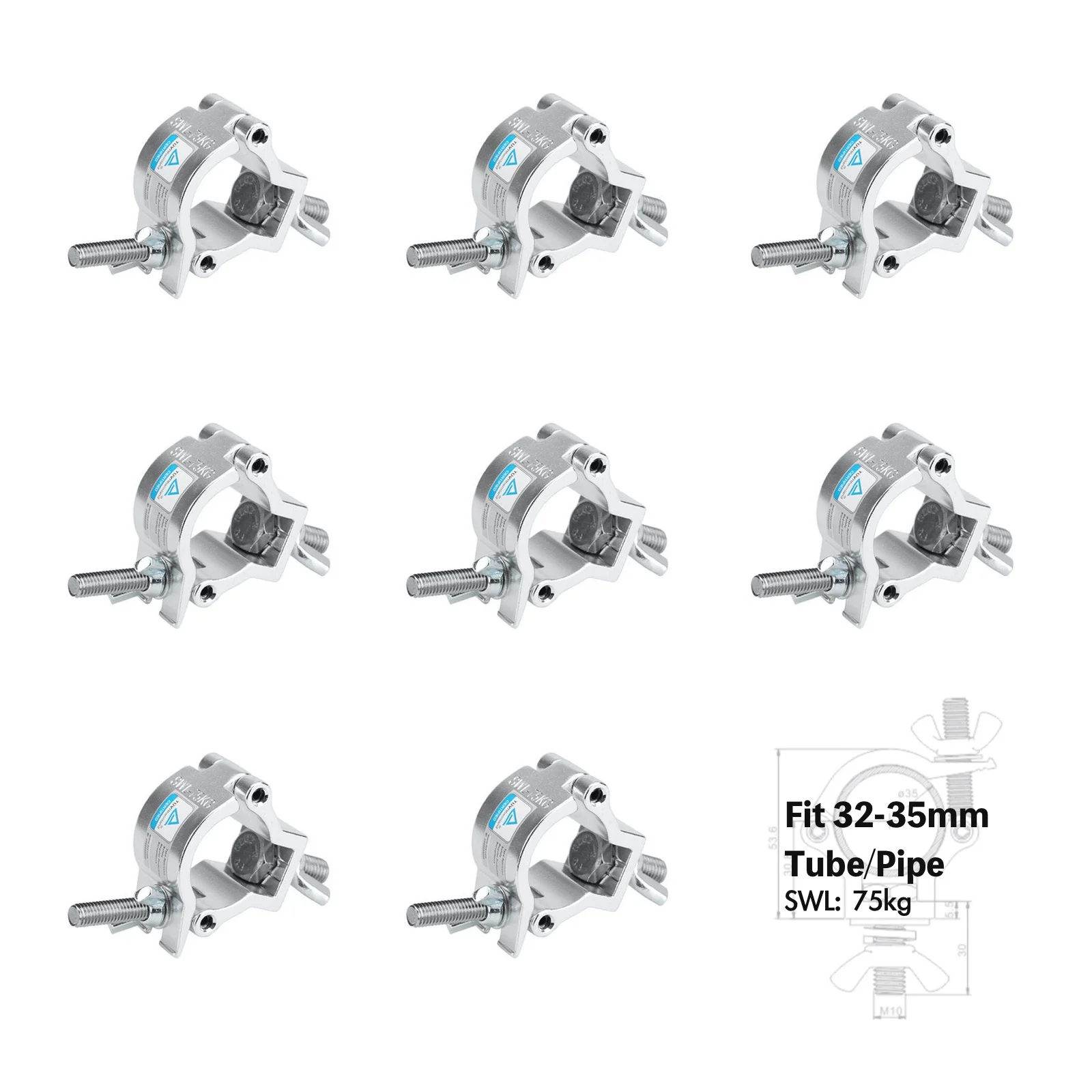О-образный зажим 32-35 мм