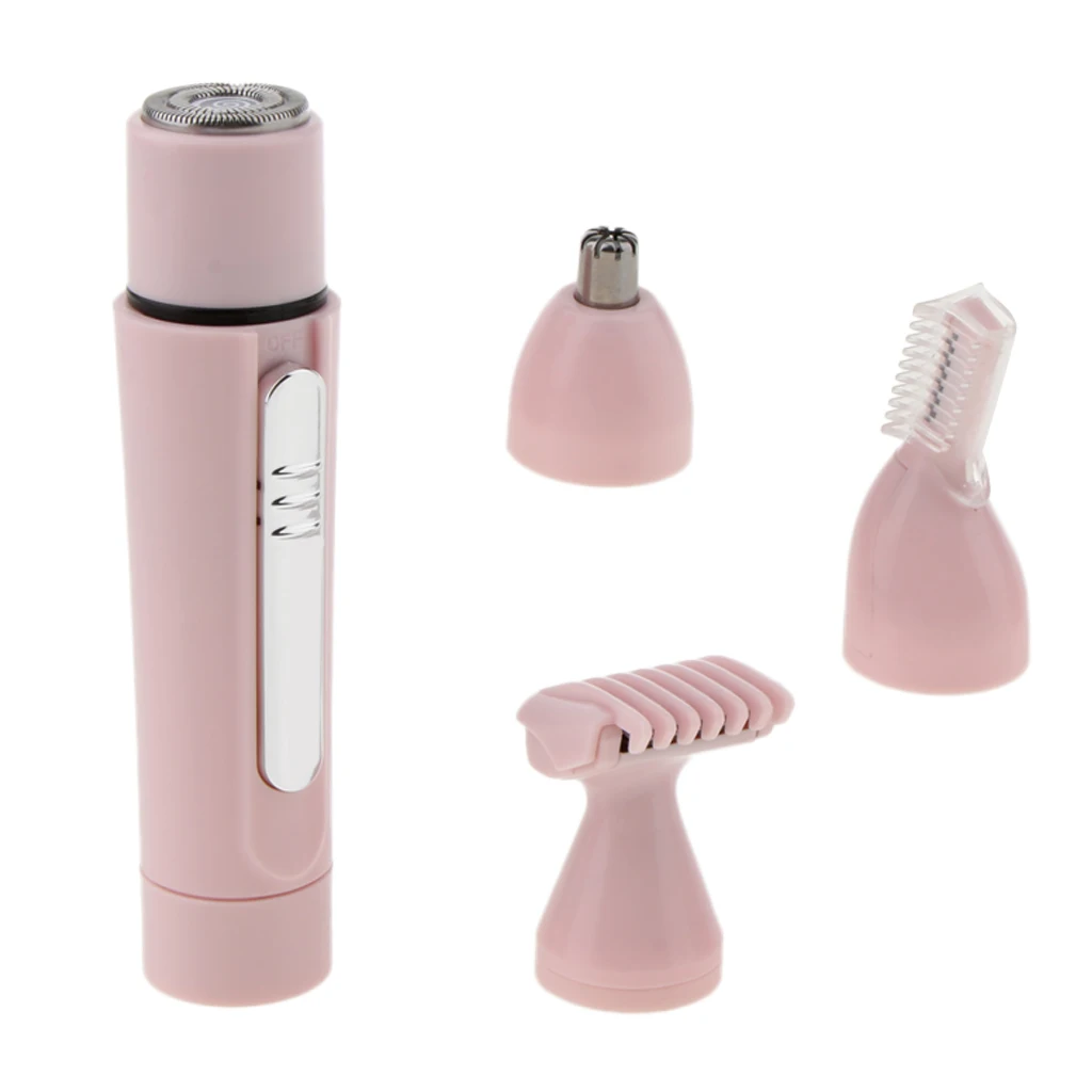 Electric Lady Trimmer Shaver Epilator Bikini Women Leg Hair Remover Set for Beauty Salon Kit Pink
