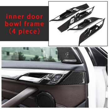

For BMW new X2 F39 carbon fiber inner door bowl frame molding trim 4pcs