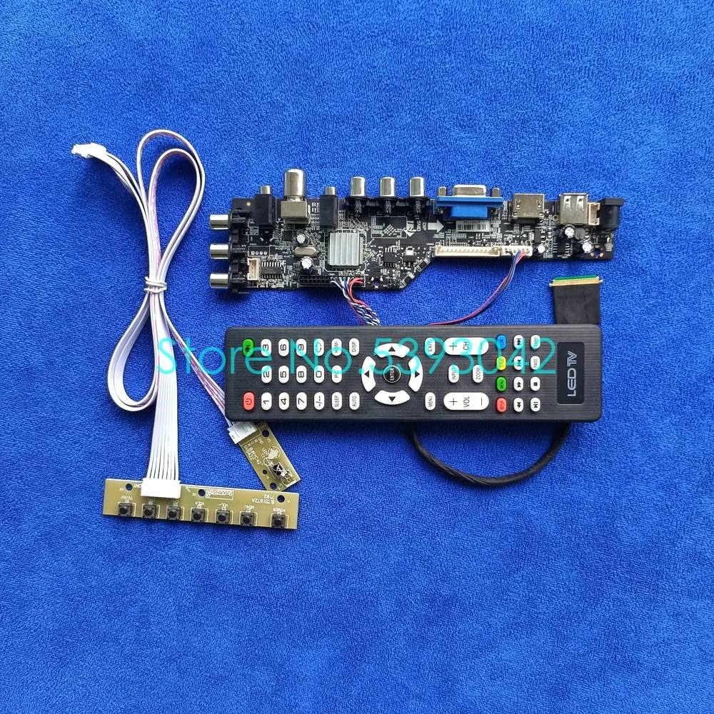 Для LTN156AT02-D01/D02/D03/D04/D09 USB + AV ЖК-панель цифровой сигнал 1366*768 DVB LVDS 40-Pin 3663 комплект