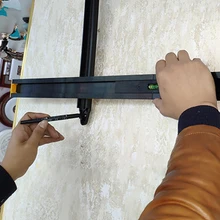 Подвесная картина Инструмент Многофункциональная горизонтальная линейка столярная ванная комната подвесное зеркало шкаф Дырокол локатор