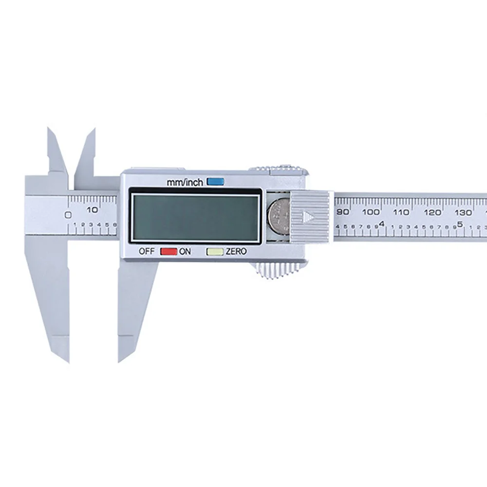 Измерительный Инструмент 0-150 мм 6 дюймов пластиковый ЖК цифровой электронный цифровой дисплей Пластиковый штангенциркуль из углеродного волокна - Цвет: A