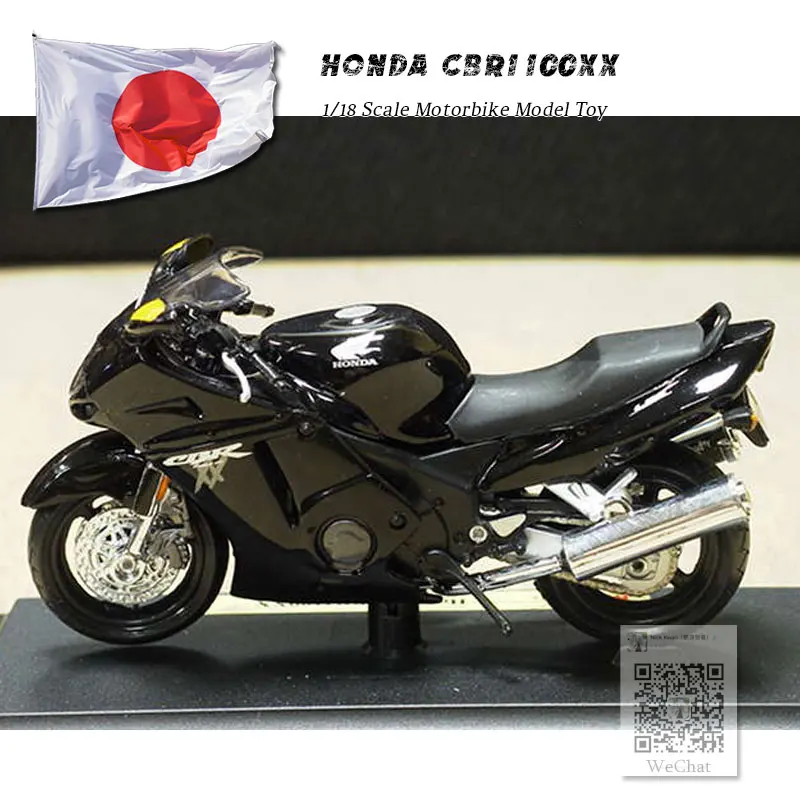 6 шт./лот MAISTO 1/18 весы игрушки, модели мотоциклов HONDA CBR1100XX отлитый под давлением металлический мотоцикл модели игрушки