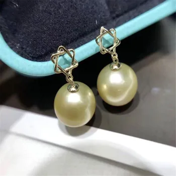 

S925 Sterling Silver Flash Design Pearl Earrings Holder Women DIY Pearl Earrings Components Silver Gold Color