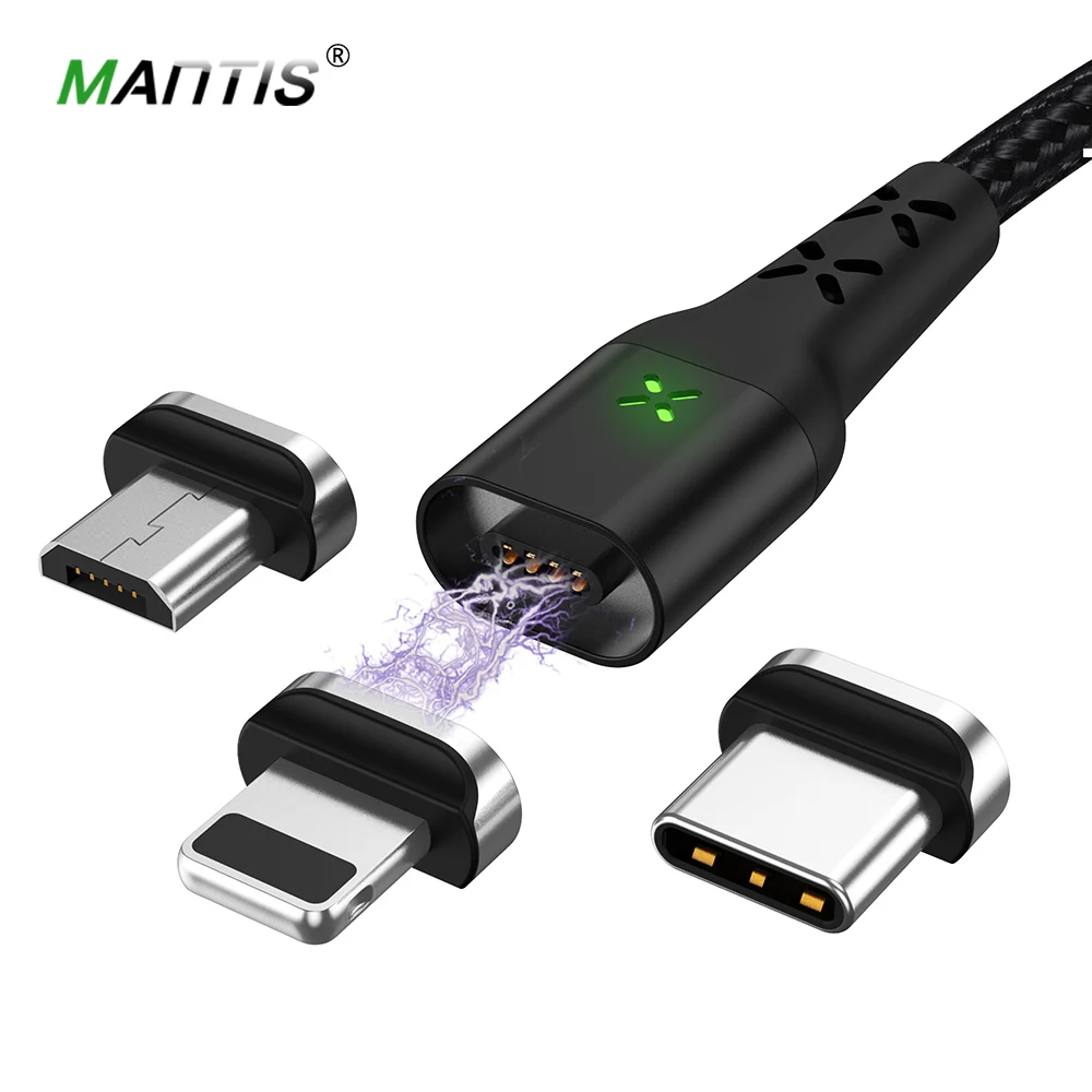 MANTIS Magnetic Charger Micro USB Type C Cable For iPhone Samsung Xiaomi Redmi Android Mobile Phone Fast Charging magnet Cord MANTIS Magnetic Charger Micro USB Type C Cable For iPhone Samsung Xiaomi Redmi Android Mobile Phone Fast Charging magnet Cord