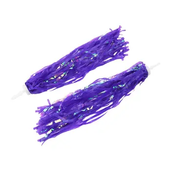 

HOT-2x Bicycle Bike Cycling Tricycle Kids Handlebar Streamers Tassels Color:Purple
