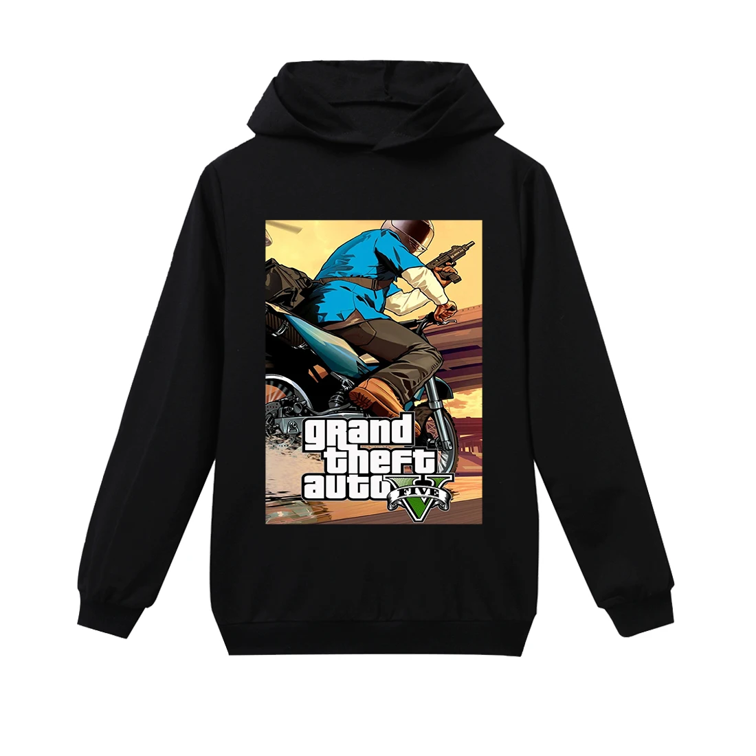Коллекция года, детские толстовки с капюшоном «Grand Theft Auto Gta V 5» футболка для маленьких игр «GTA 5» Детские футболки в уличном стиле, свитер для мальчиков Одежда для девочек