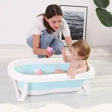 Детская ванна для дома детская раскладная Ванна утолщение детские нескользящй Коврик для ванны новорожденных