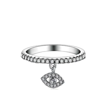 

10pcs Fashion simple and versatile angel eyes ladies ring for Party accessories and travel souvenir gifts rings size 6-10 G-123