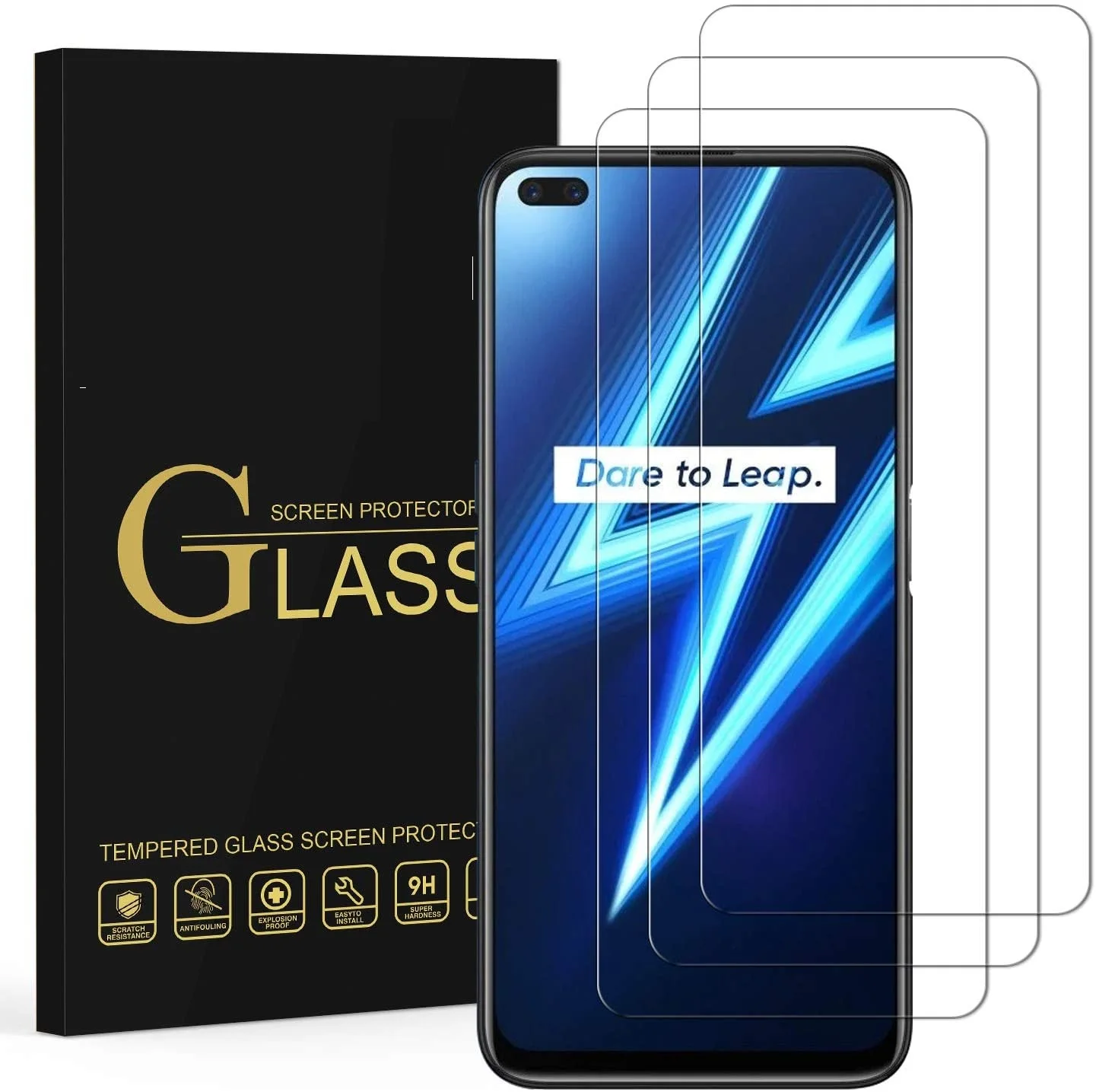 100D Tempered Glass For OPPO Realme 6 Pro X7 X2 7 Glass Screen