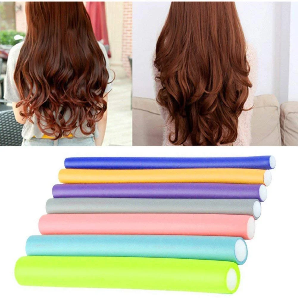 42-210pcs Flexible Curling Rods Hair Curler Roller Non Heating Portable DIY Styling hair styling tool hair curling tools
