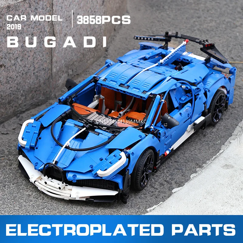 

MOC Technic Car Series Supercar Bugattis Model La Voiture Noire Building Blocks Bricks Sets Kids Toys Compatible legoing 42083