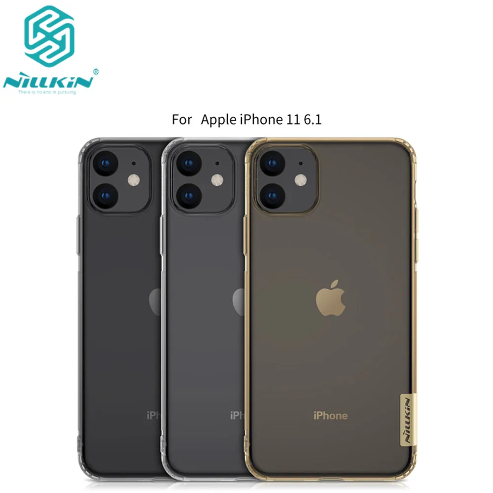 

10pcs/lot Phone case For iphone 11 6.1 inch Cover Nillkin Nature TPU Soft Cover Case for apple iphone 11 case Cover