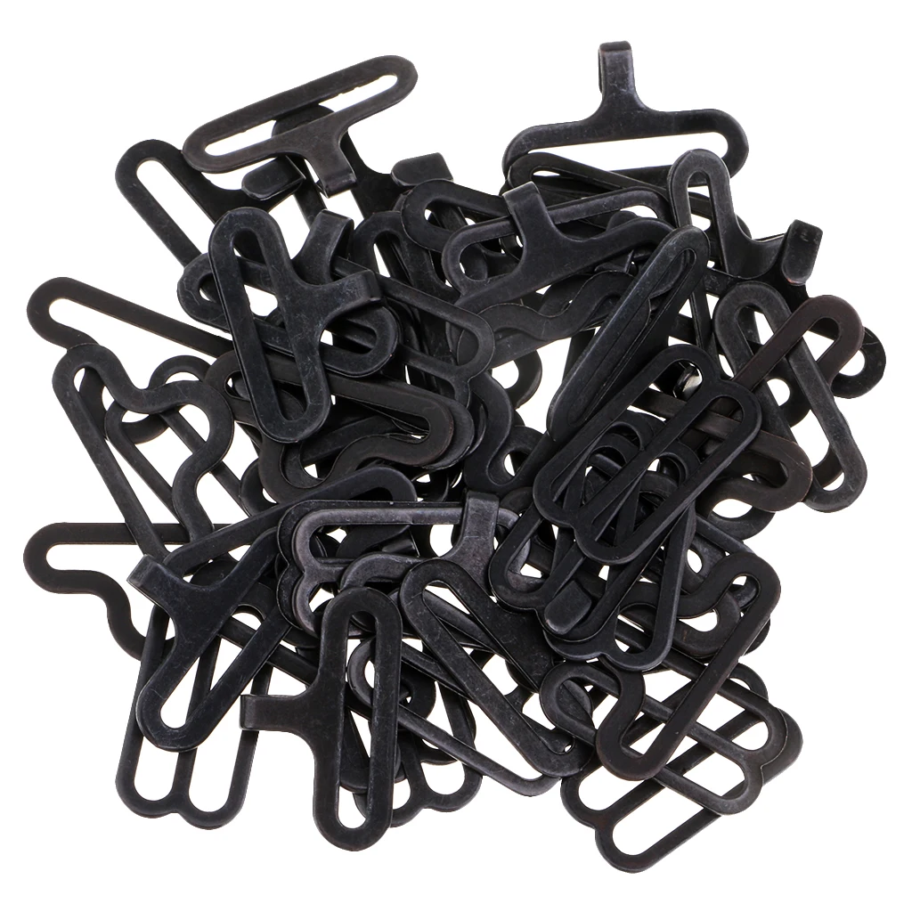 20 Sets Bow Tie Hardware Clip Metal Hook Sewing Fasteners for Necktie Strap