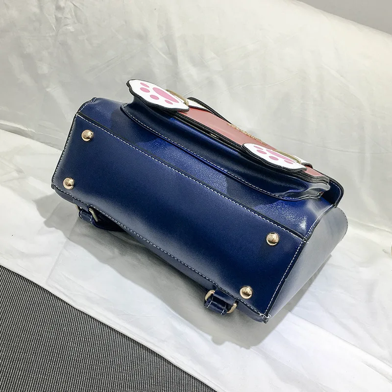 JIULIN Female Bag Messenger-Bag Rivet Crack-Chain Big Tote Shoulder Large-Capacity Women PU