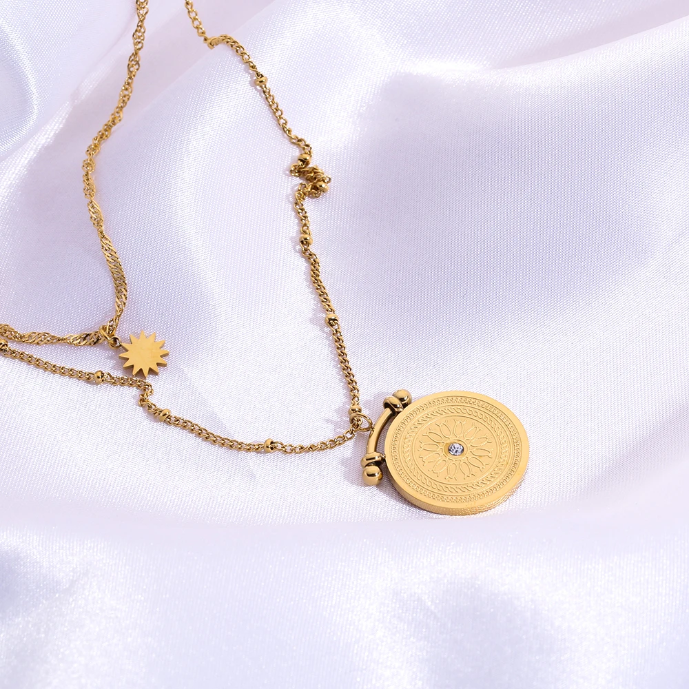 Collana Semino Di Senape In Acciaio Inossidabile Oro, Gioiello Religioso Con Biglietto Motivazionale, Regalo Cristiano - 3