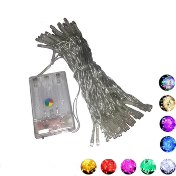 

5m 50leds LED String Lights 3*AA Battery Operated Waterproof Fairy LED Christmas Lights For Holiday Party Wedding Decoration