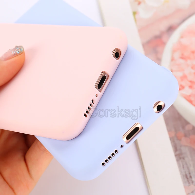 Fashion Matte Liquid Silicone Matte Case for Redmi 9T xiaomi leather case handle