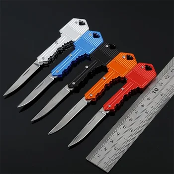 Mini Key Knife Letter Camp Outdoor Keyring Ring Keychain Fold Open Opener Pocket Package Survive gadget Multi Tool Blade Box kit 3