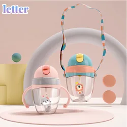 Baby Feeding Cup with Straw Children Learn Feeding Water Drinking Cup Kids Training Bottle with Straw  BPA Free