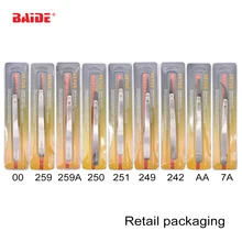 Сменная пластиковая головка Антистатический пинцет из нержавеющей стали ESD-00-2A-242-249-250-259-259A-7A 100 шт./лот