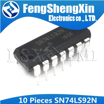 

10PCS HD74LS92P DIP14 HD74LS92 DIP SN74LS92N 74LS92 SN74LS92 DIP-14 DECADE COUNTER IC