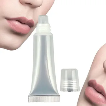 

5PCS Empty Refillable Bottles Tubes Lip Gloss Balm Lotion Cream Cosmetic Containers Beauty Makeup Tools Home Travel Kits