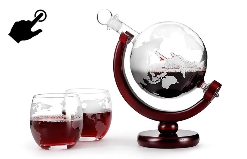 Графин для вина хрустальный стакан для виски ручная выдувная Бессвинцовая Графин для вина для водки 1500 мл