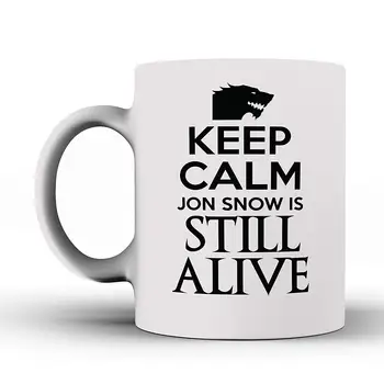 

Keep Calm Jon Snow Is Still Alive Funny Mug