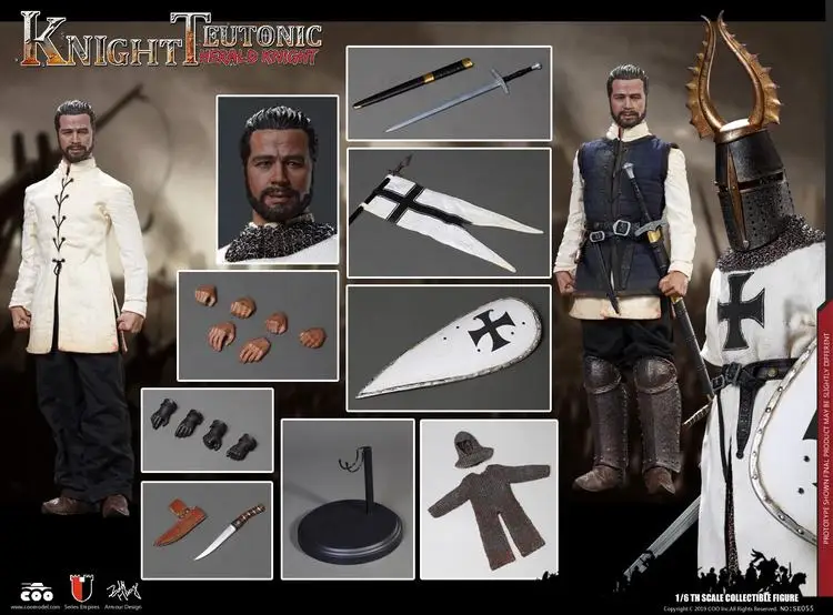 Коллекция 1/6, Коллекционная модель SE055/SE056/SE057/SE058 Teutonic/Тамплиер/больничные рыцари, фигурка для фанатов, подарки