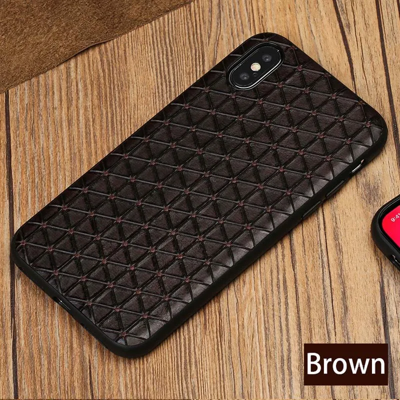 Чехол для телефона из натуральной кожи для apple iphone 11 11 Pro 11 Pro Max X XS max XR 6plus 5S 6s 5 6 7 8 plus роскошные чехлы Marvel - Цвет: Коричневый