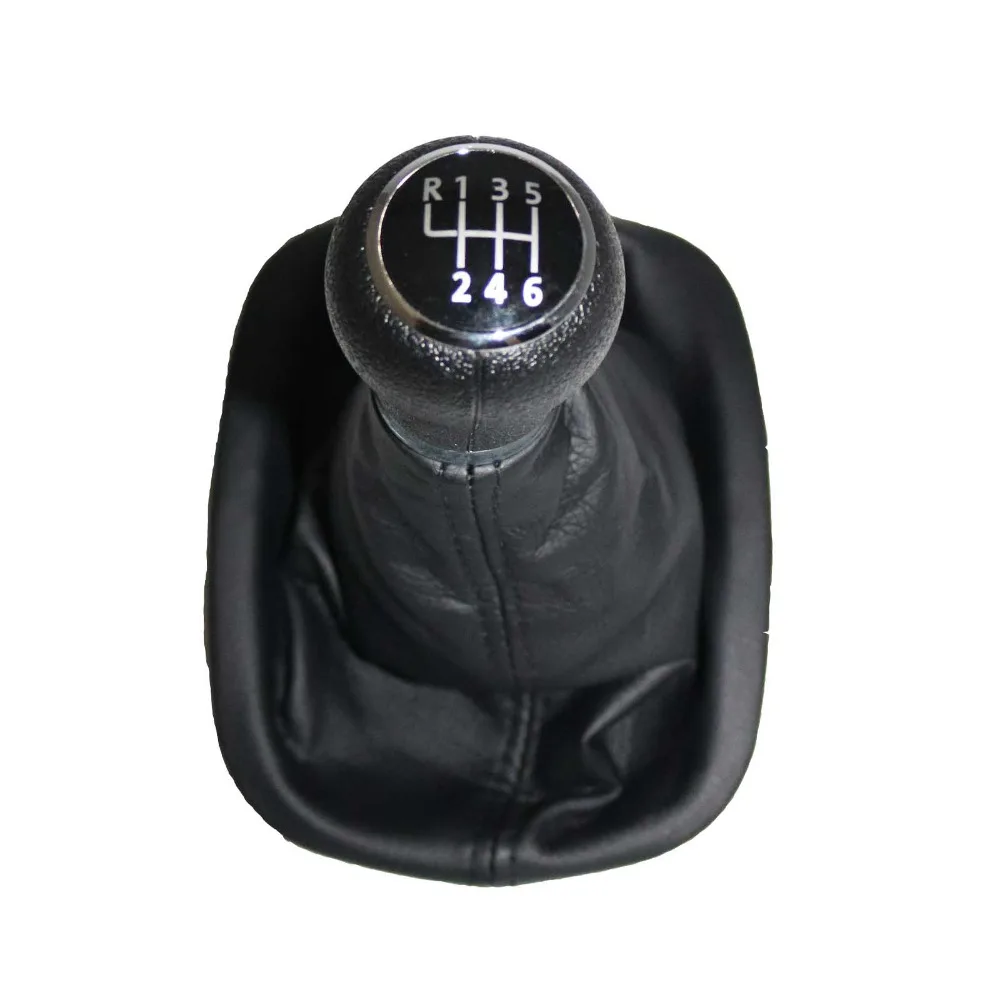 Для VW Passat B5 1997 1998 1999 2000 2001 2002 2003 2004 2005 Новинка 6 скоростей Ручка переключения передач для автомобиля с кожаными ботинками