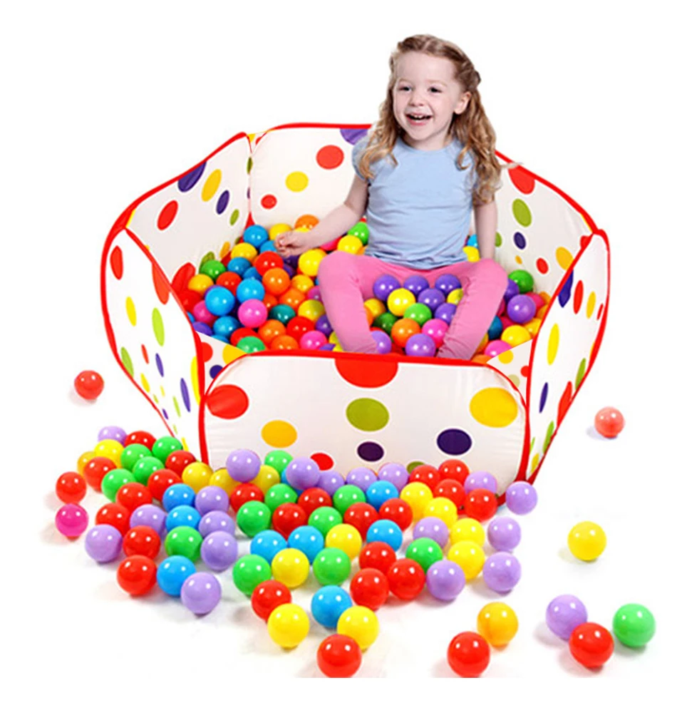 Мультфильм океан мяч бассейн складной Крытый детская площадка бассейн шары шестиугольник детский манеж цветной волнистый мяч бассейн игровой дом