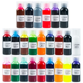 

24 Color Large Bottle 30ml Resin Pigment Kit Transparent Epoxy UV Resin Colorant R2LE