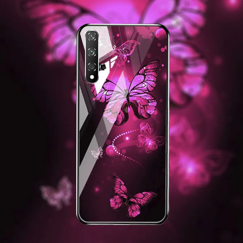 Чехол из закаленного стекла для huawei Honor 20 чехол, Жесткий ПК, цветной чехол для huawei Honor 20, чехол-бампер Honor20 pro чехол, задняя крышка - Цвет: M088