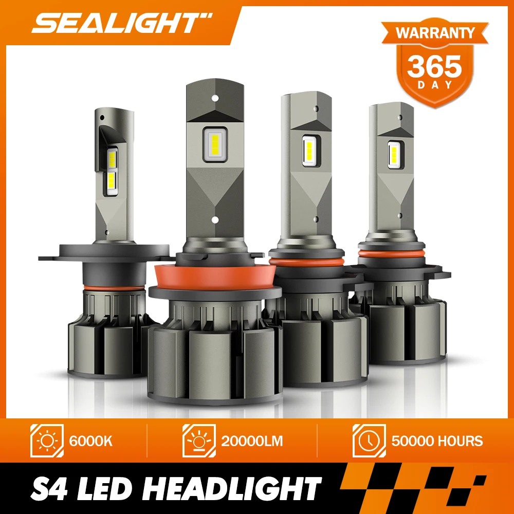 SEALIGHT® X1 9005/HB3 100W 6000K White LED Headlight Bulbs 2Pcs