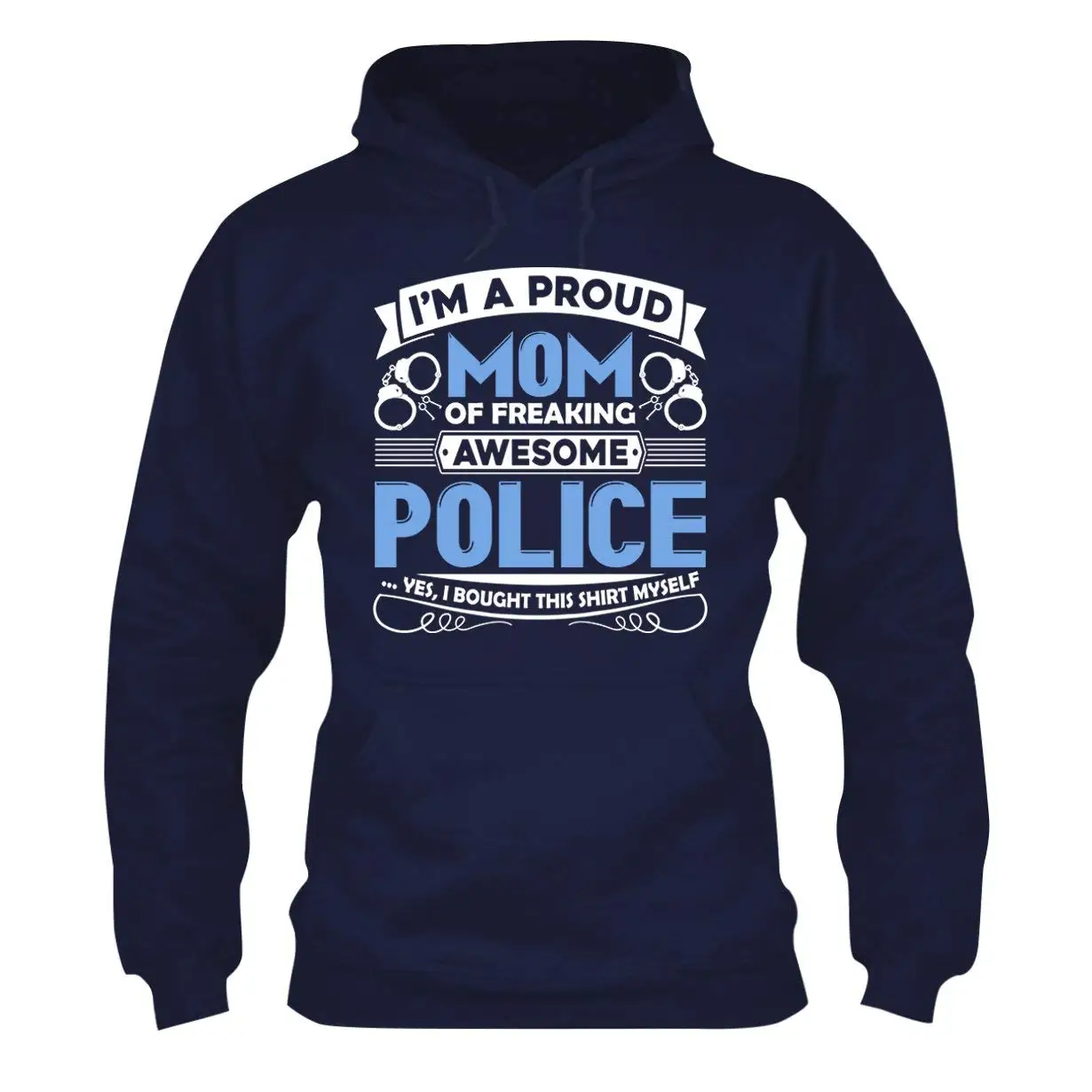 TSDFCProud Police Mom Long Hoodie Unisex Hooded Sweatshirt |