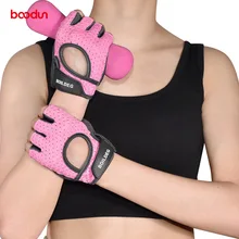 Перчатки для фитнеса с перекрещивающимися краями от Burton, женские перчатки с полпальцами, спортивные перчатки для йоги с толстым противоскользящим покрытием