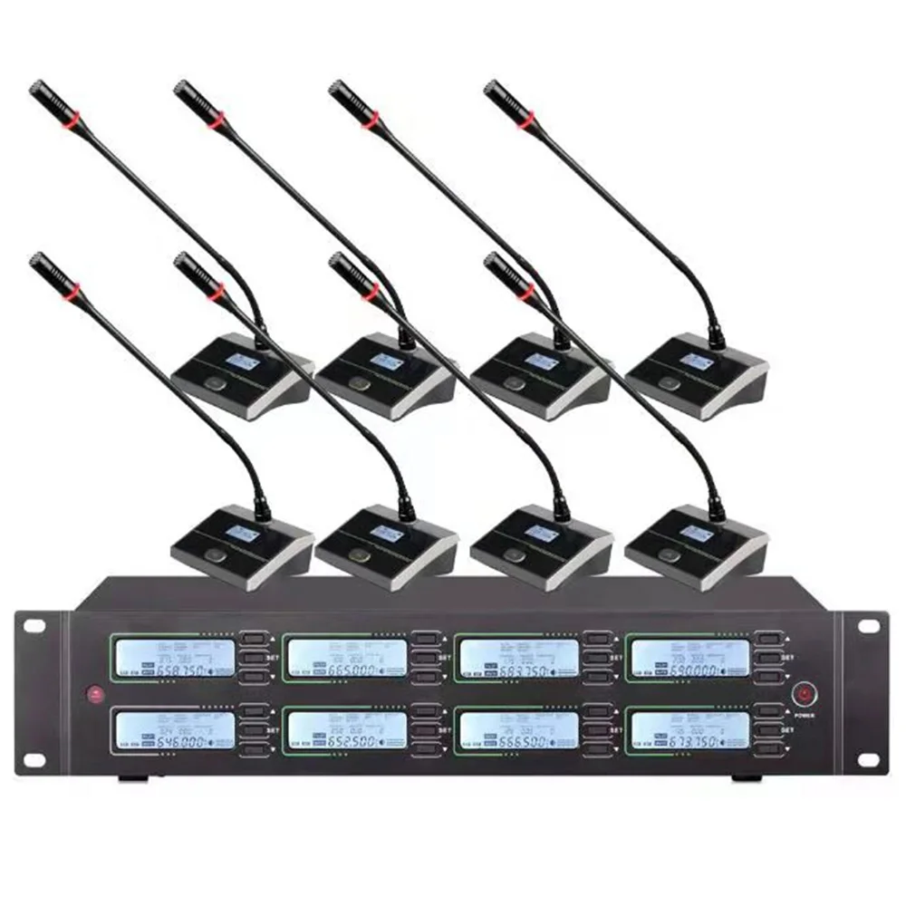 전문가용 UHF 무선 마이크 시스템 회의 마이크, 크고 작은 회의실 학교 마이크에 적합