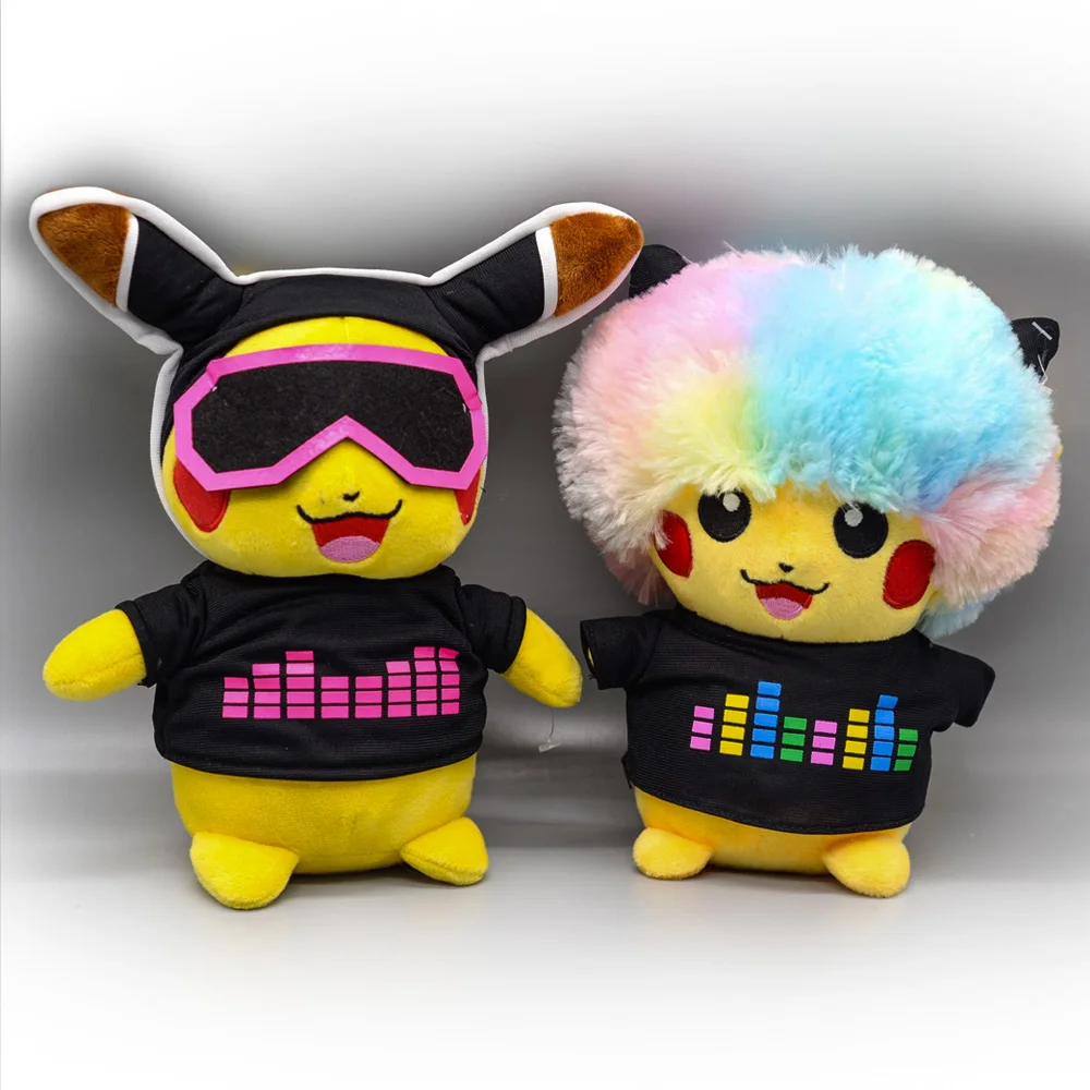 TAKARA TOMY Покемон DJ Пикачу 2 шт. тиктокс кукла игрушечные лошадки Мягкий PP Хлопок Карманный Монстр 20 см