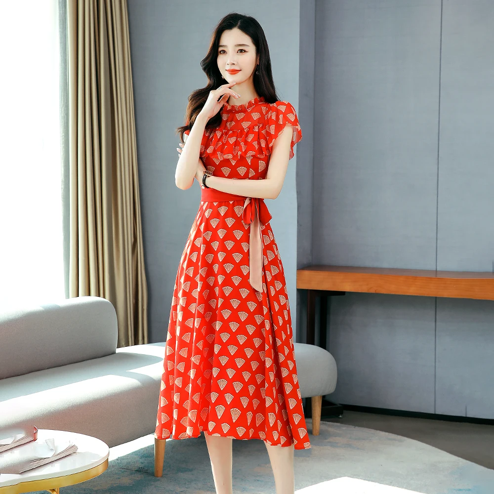 Женское Повседневное платье с короткими рукавами Летнее Длинное облегающее в